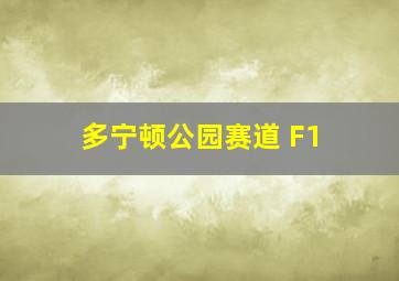 多宁顿公园赛道 F1